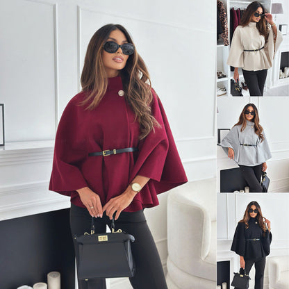 Poncho Mila con cintura | Modernità e fascino