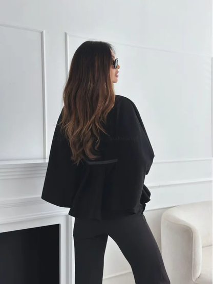 Poncho Mila con cintura | Modernità e fascino